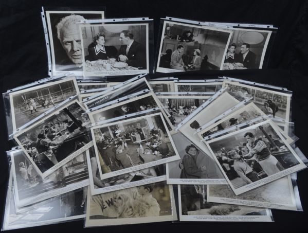 Collection of 30 "Babe Ruth Story" Black & White Still Photos