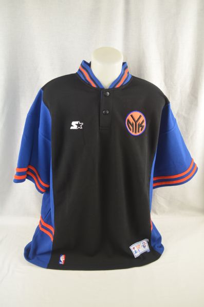 New York Knicks 1997-98 Professional Model Warm Up Jacket Attributed to Patrick Ewing w/Medium Use