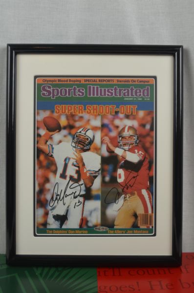 Dan Marino & Joe Montana Autographeded UDA Sports Illustrated w/Original Box