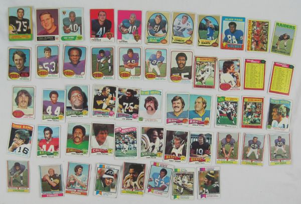 Collection of Vintage 1959-1976 Football Cards