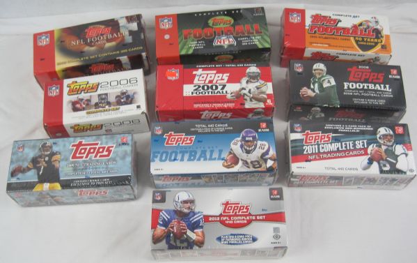 Collection of 2000-2012 Football Card Sets