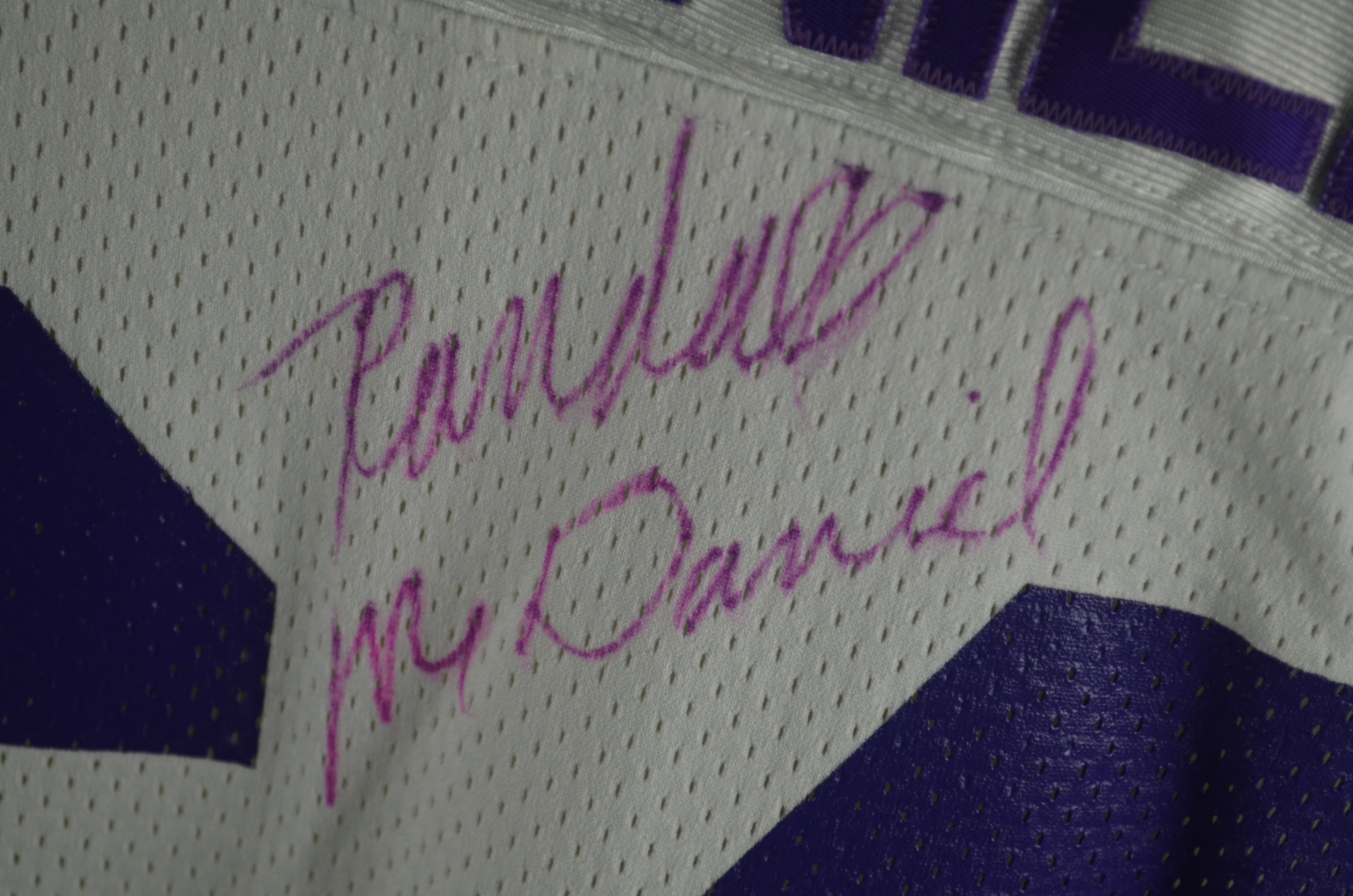 Minnesota Vikings Randall McDaniel Signed Purple Throwback Jersey -  Schwartz Authenticated