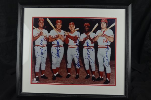 Cincinnati Reds 1975 Big Red Machine Autographed 16x20 Framed Photo