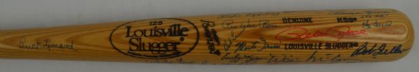 MLB Hall of Fame Autographed Bat w/31 Signatures 