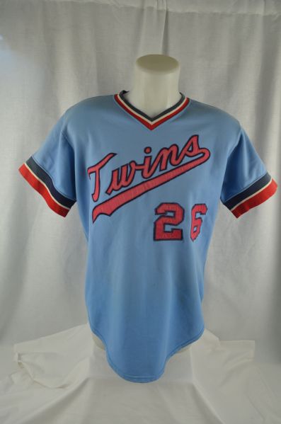 Jim Holt 1973 Minnesota Twins Professional Model Jersey w/Heavy Use