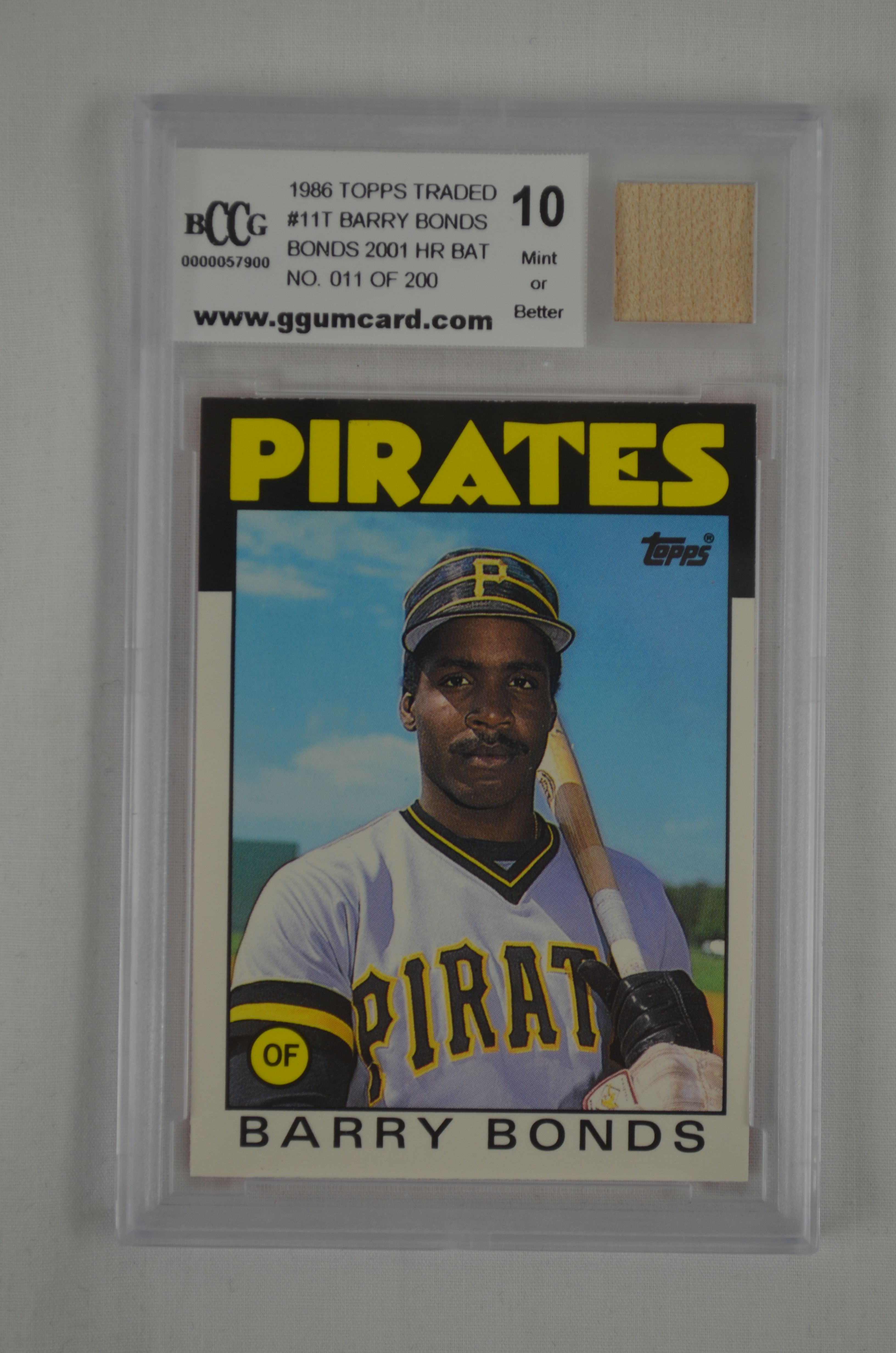 Sold at Auction: 1986 Topps Traded Barry Bonds rookie card 11T