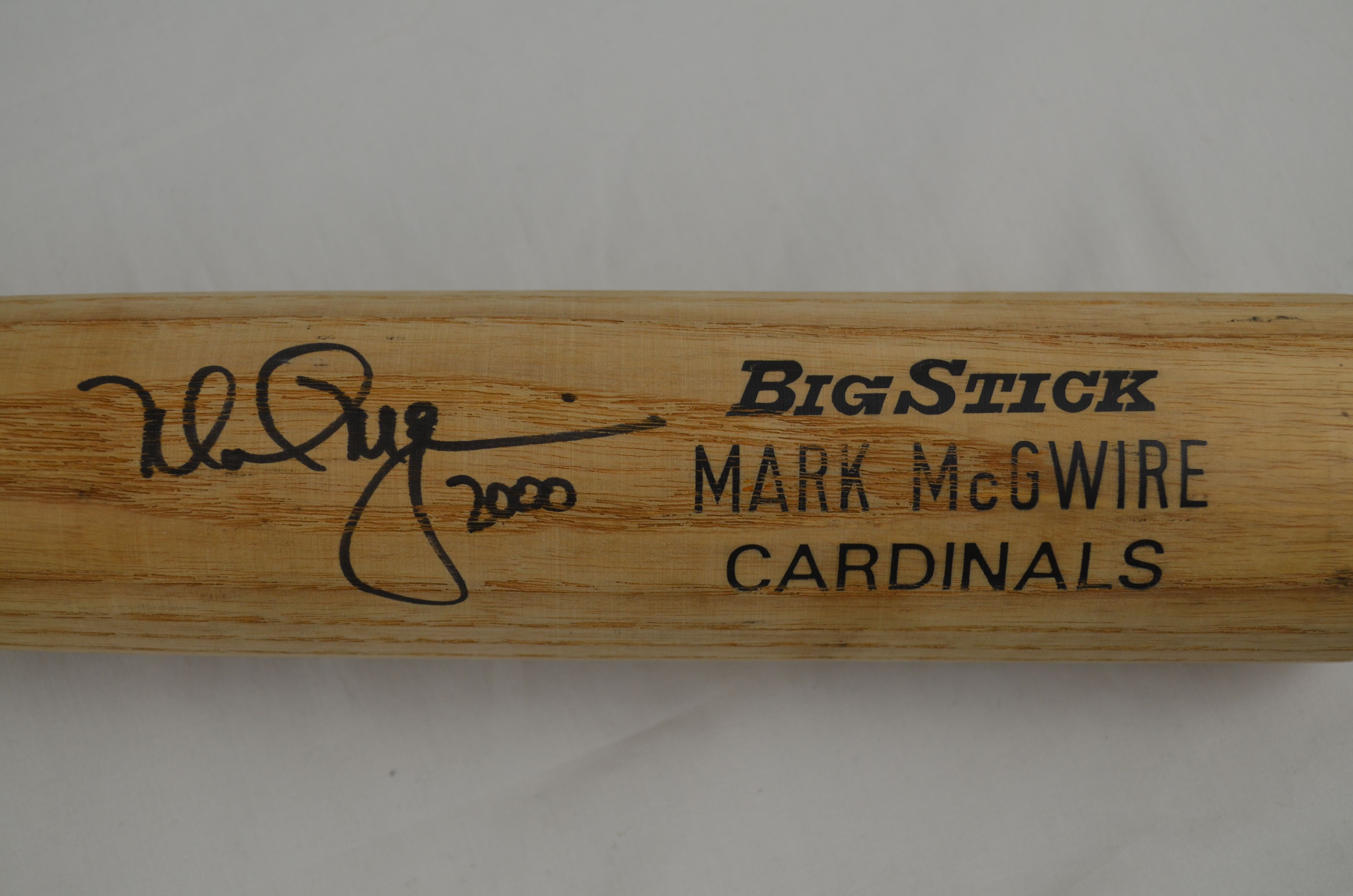 Lot Detail - Mark McGwire 2000 St. Louis Cardinals Professional Model Bat w/Medium Use