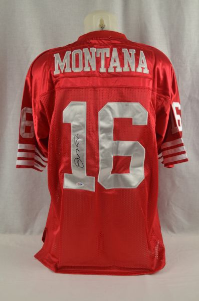 Lot Detail - Joe Montana Autographed 1989 SF 49'ers Mitchell & Ness Jersey