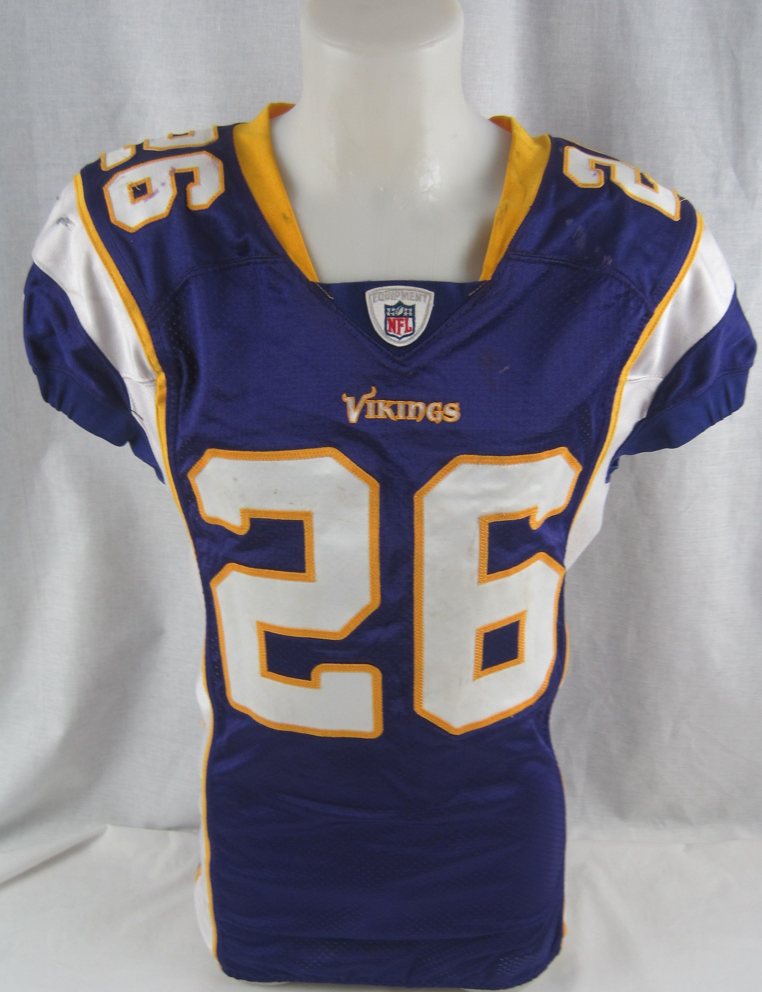 2009 Antoine Winfield Game Worn, Unwashed Minnesota Vikings, Lot #44117