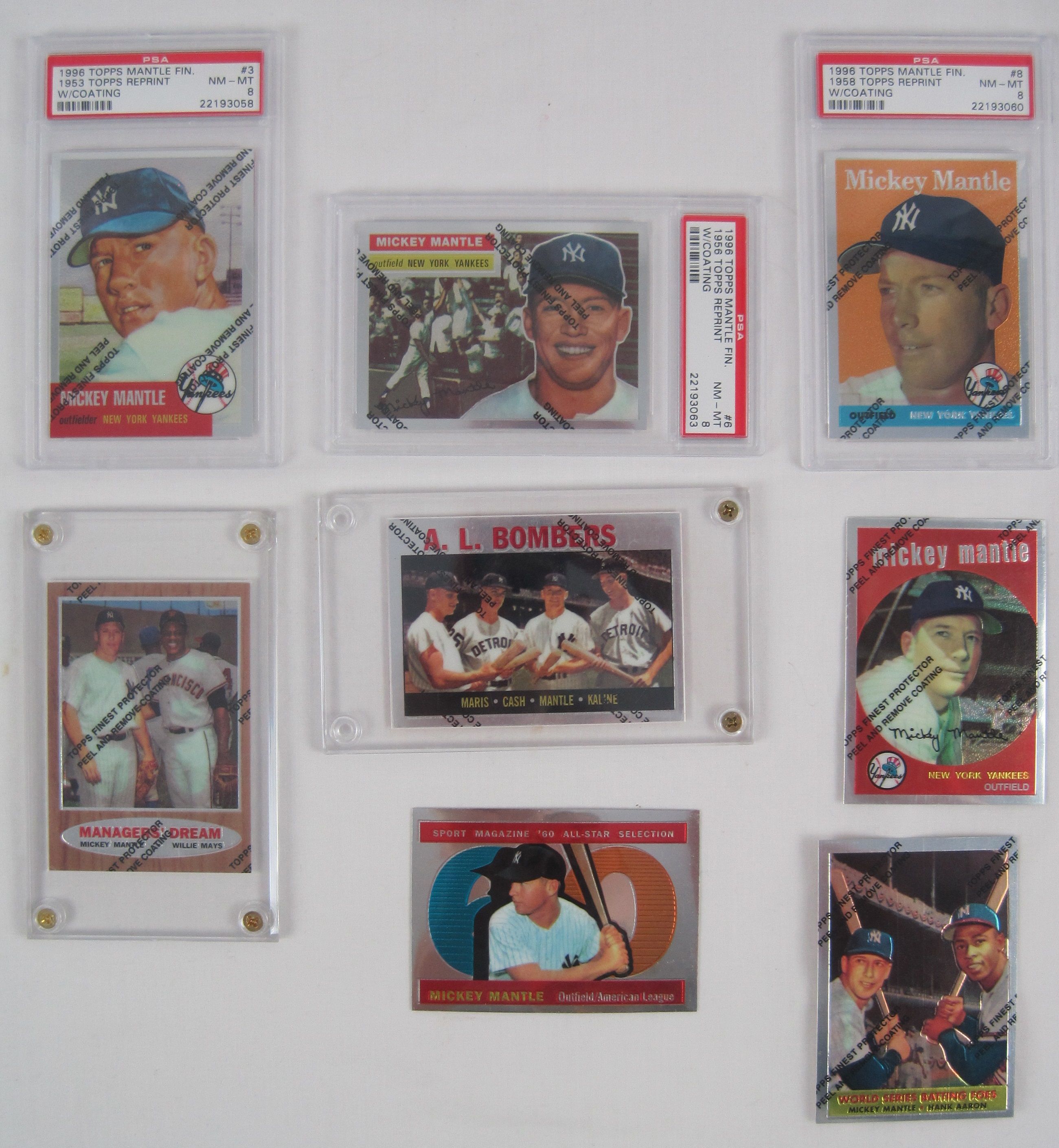 Lot Detail - Mickey Mantle 1996 Topps Finest Baseball Card Collection