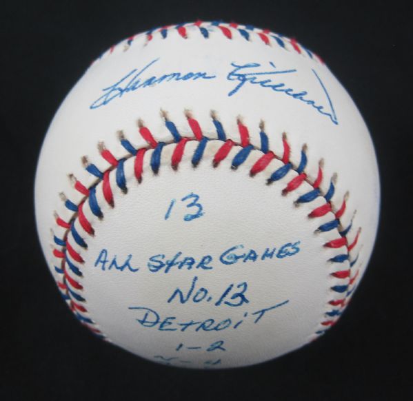 Harmon Killebrew Autographed 1971 All Star Baseball w/5 Inscriptions