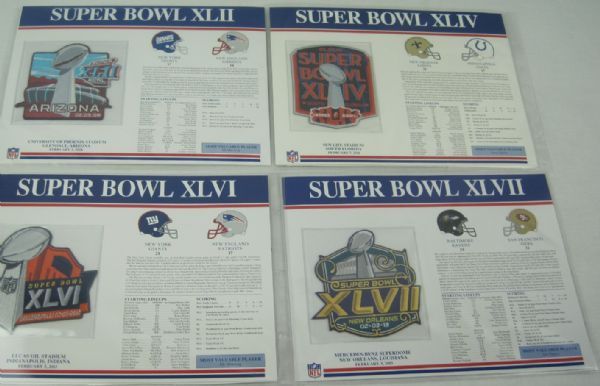 The Official NFL Super Bowl Patch Collection Willabee Ward 1 - 40 I - –  Collectors Crossroads
