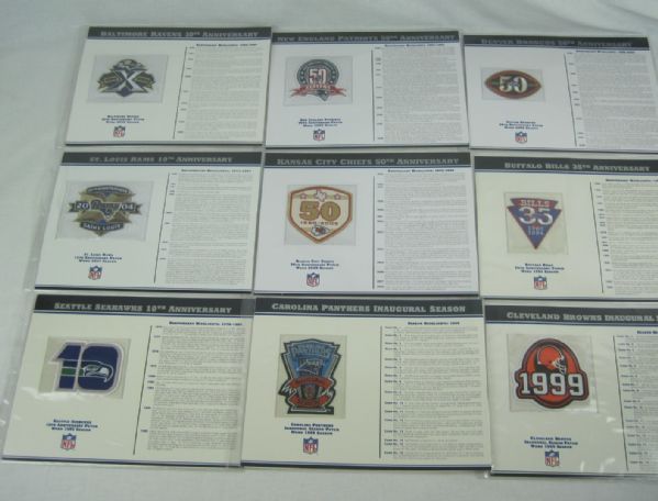 Buffalo Bills 50th Anniversary Patch Stat Card Official Willabee & Ward