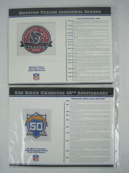 Pittsburgh Steelers 60th Anniversary Patch /Stat Card Willabee & Ward