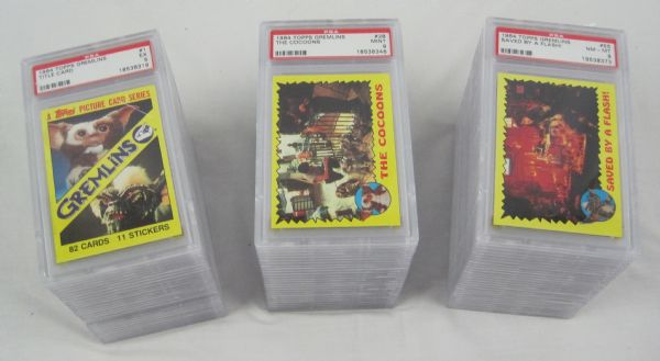 Complete 1984 Topps Gremlins PSA Graded Card Set