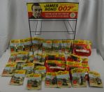 James Bond 007 Vintage 1965 Gilbert Toy Display & Unopened Toy Collection