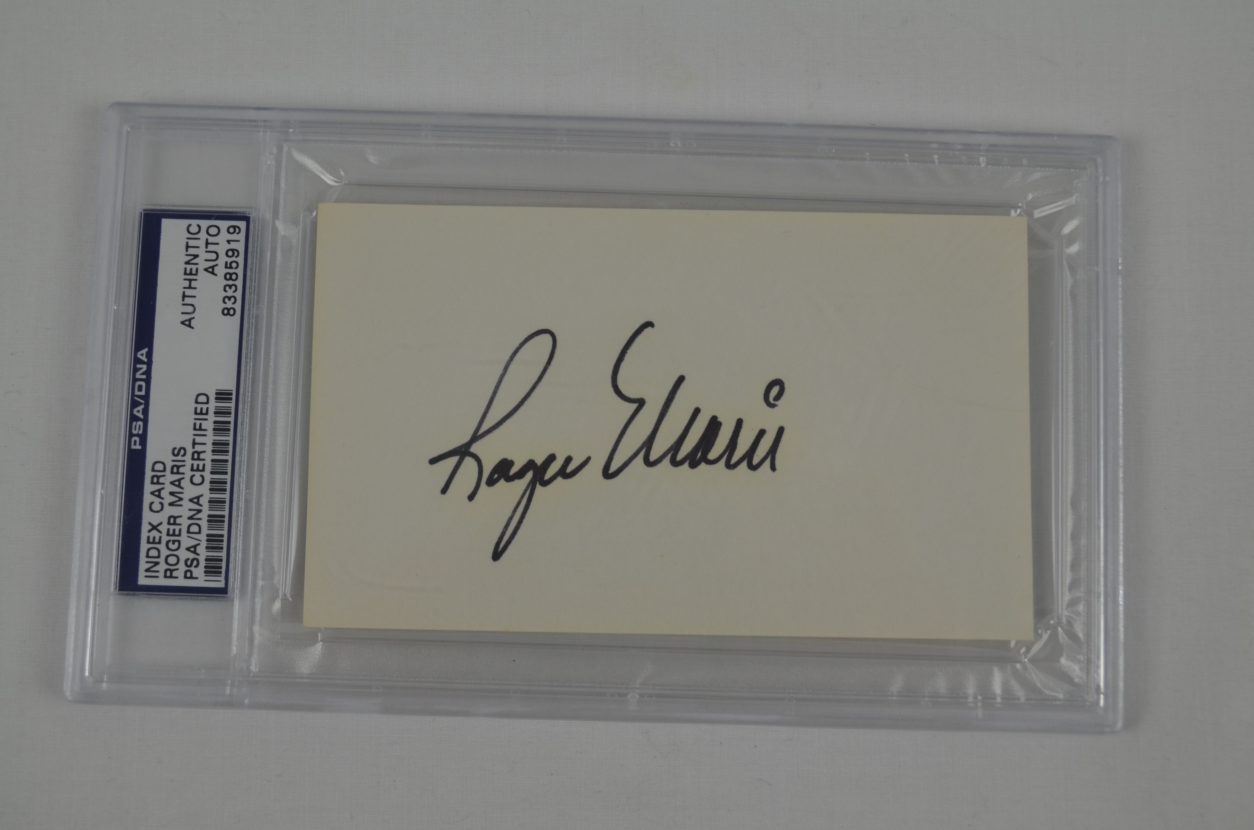Lot Detail - Roger Maris Autographed Cut Signature PSA/DNA