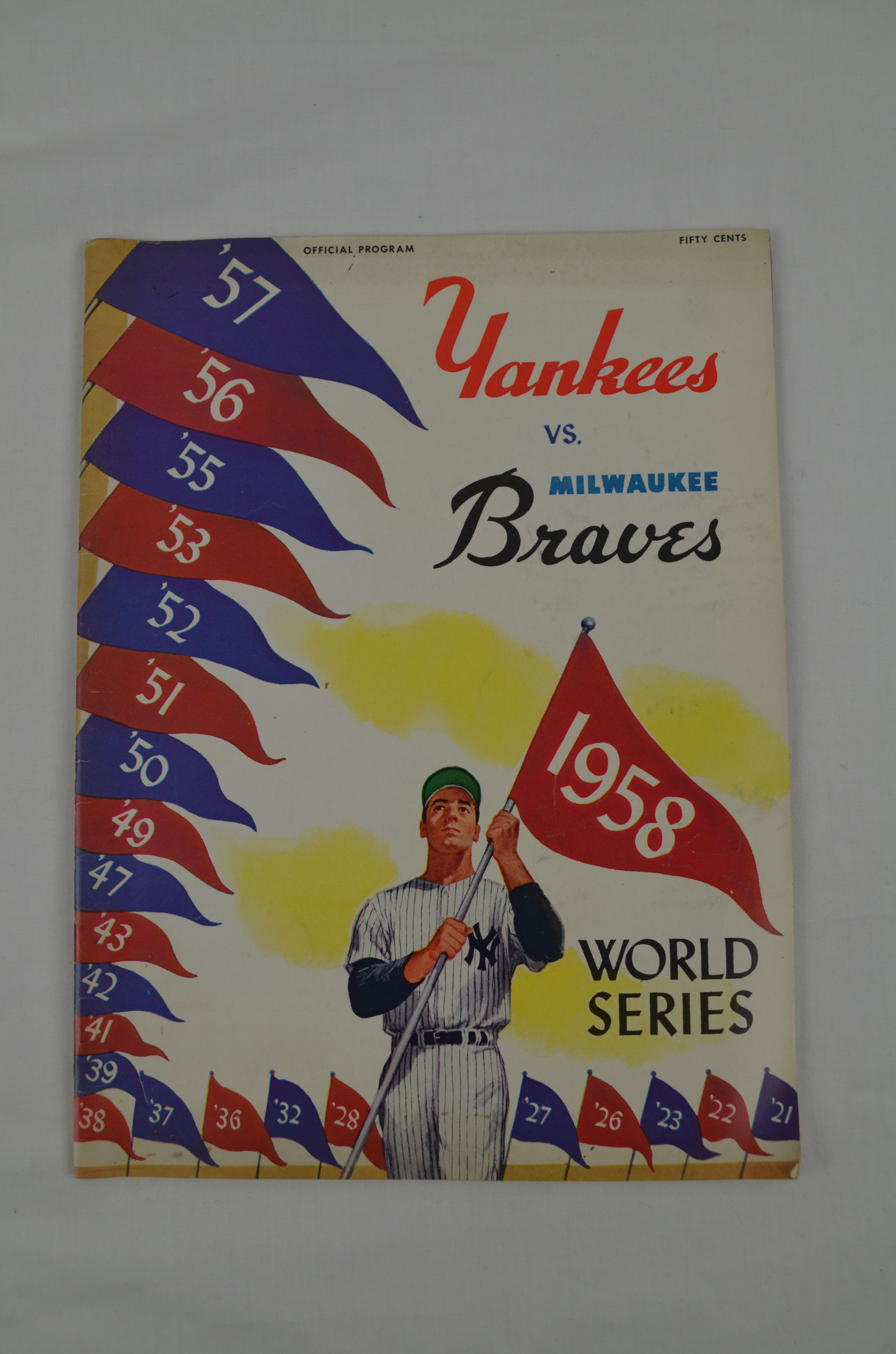 Lot Detail - New York Yankees vs. Milwaukee Braves 1958 World Series Program