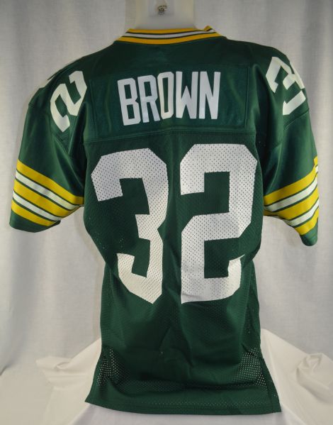 Dave Brown c. 1987 Green Bay Packers Professional Model Jersey w/Medium Use