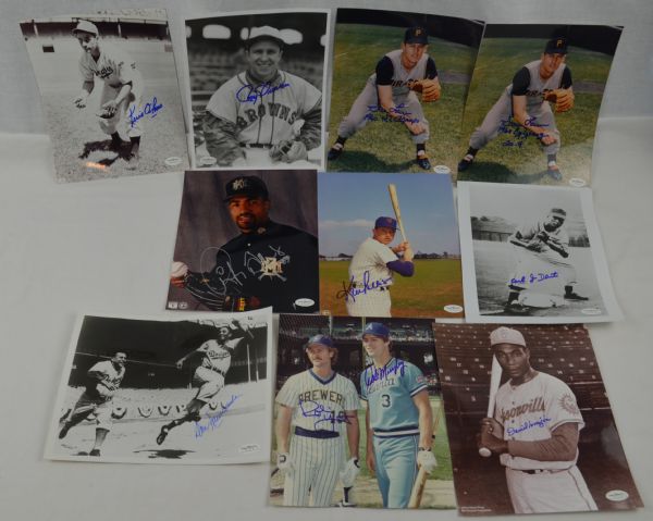 MLB Collection of 10 Autographed 8x10 Photos