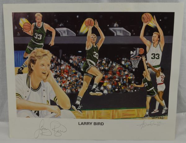Larry Bird Signed Limited Edition Lithograph