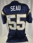 Junior Seau 2002 San Diego Chargers Professional Model Jersey PSA/DNA