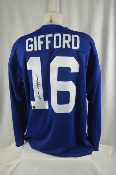 Frank Gifford New York Giants Autographed Throwback Jersey