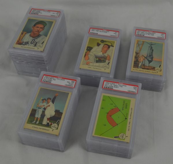 Ted Williams 1959 Fleer PSA Graded Card Set 