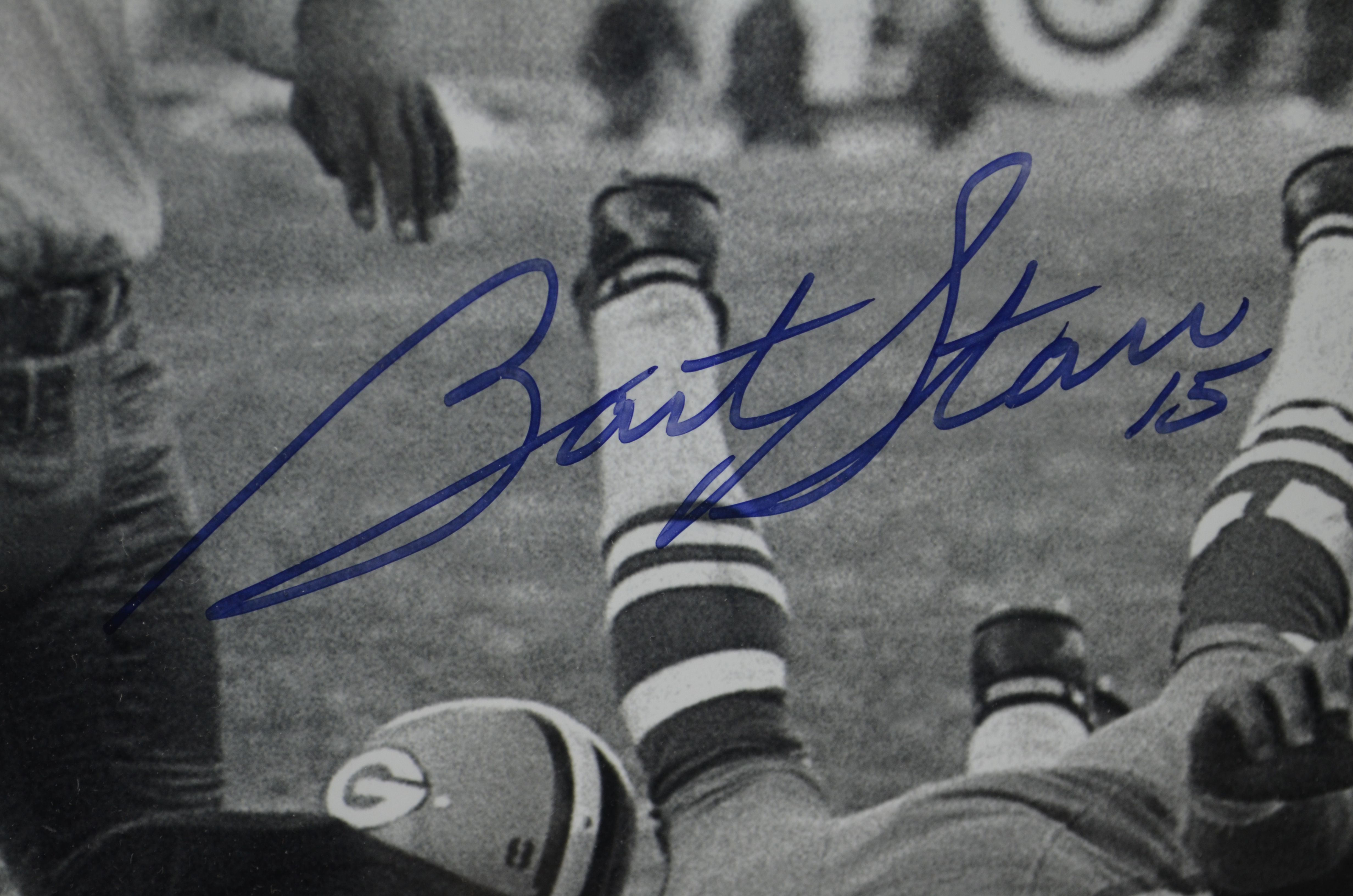 Lot Detail - Bart Starr Autographed 16x20 Ice Bowl Framed Photo