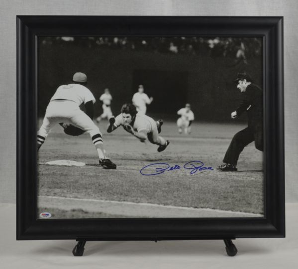 Pete Rose Autographed 16x20 Framed Photo