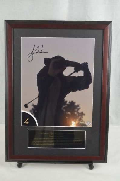 Tiger Woods Autographed Top 10 Shots #4 LE Framed Photo UDA