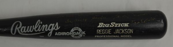 Reggie Jackson 1987 Final Game in Oakland Professional Model Bat w/Heavy Use