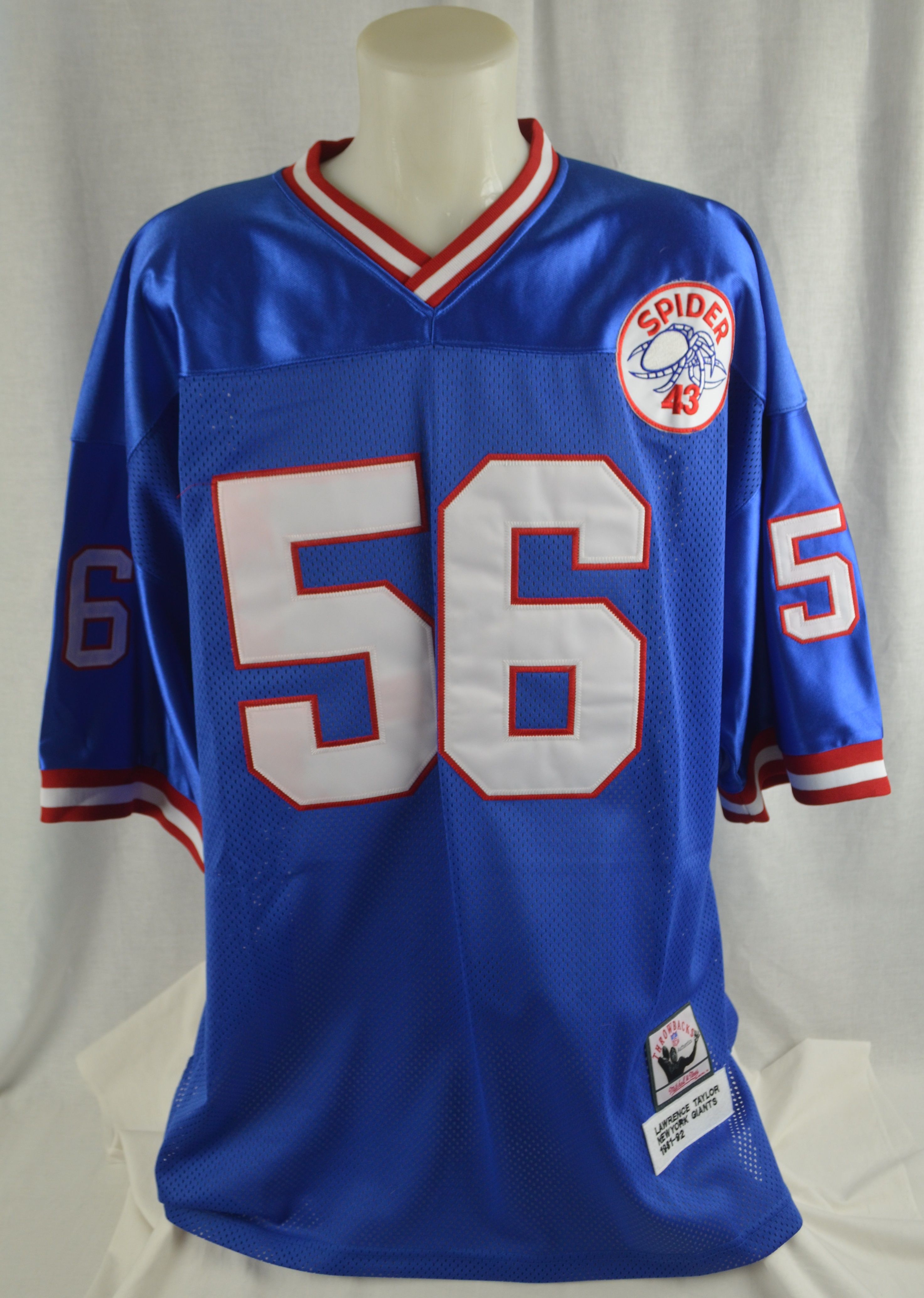 Lot Detail - Lawrence Taylor New York Giants Mitchell & Ness Jersey  w/Spider 43 Patch