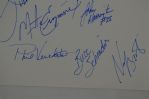 1980 Team Signed Hockey Sheet w/Herb Brooks