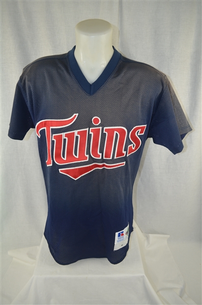 Chuck Knoblauch 1993 Minnesota Twins Professional Model Warm Up Jersey w/Medium Use 