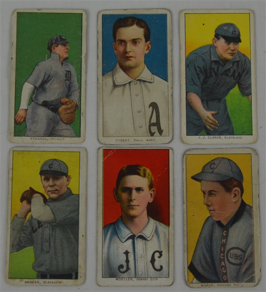 Collection of 6 T206 Tobacco Cards