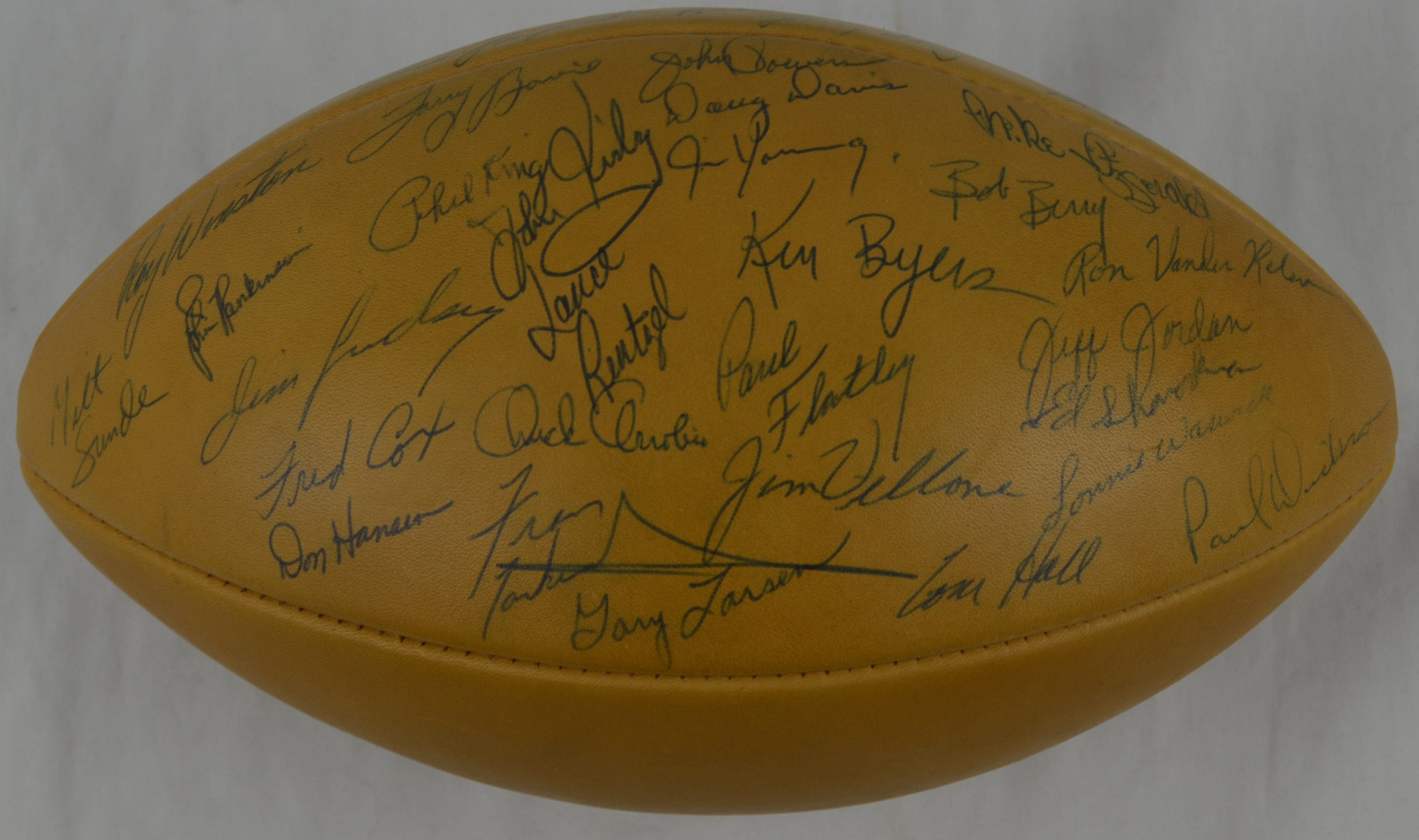 Lot Detail - Minnesota Vikings Vintage Team Signed Football w/47