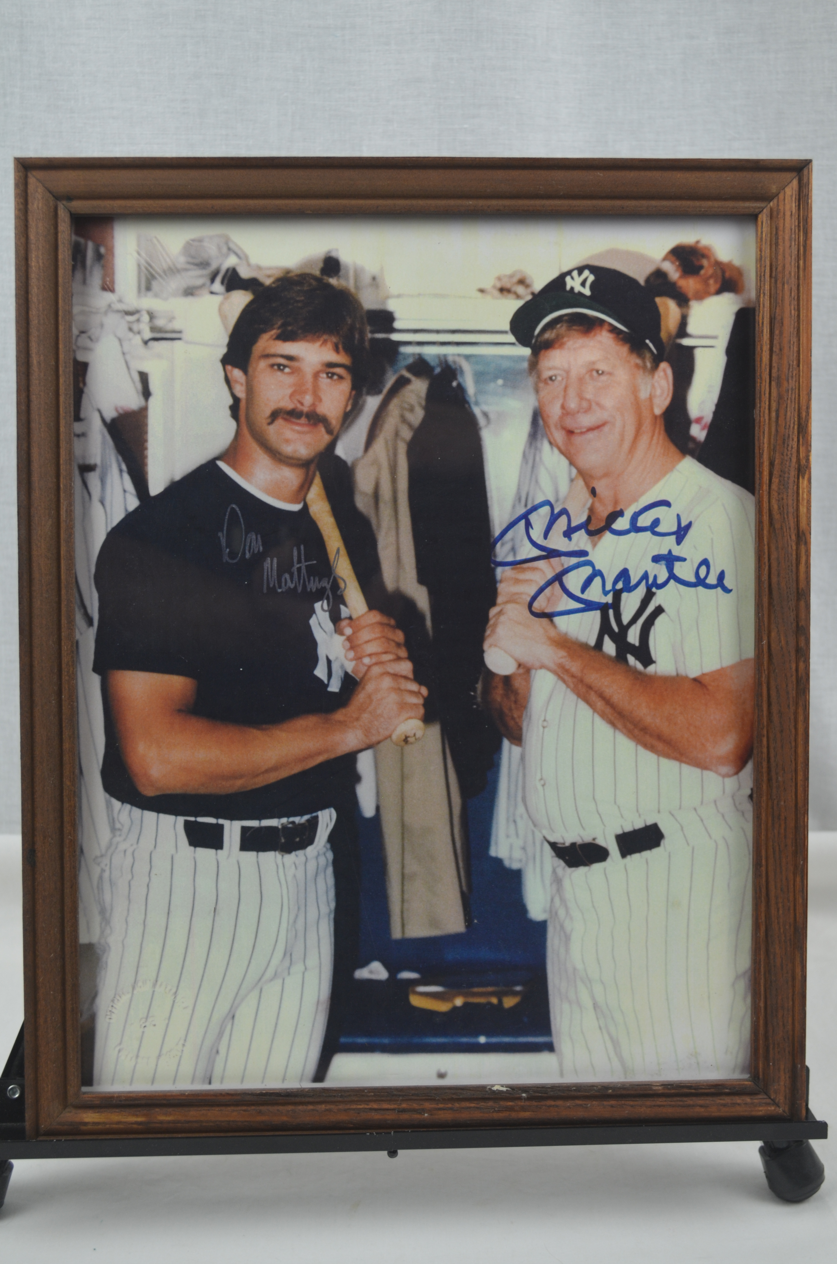 Lot Detail - Mickey Mantle & Don Mattingly Autographed Photo