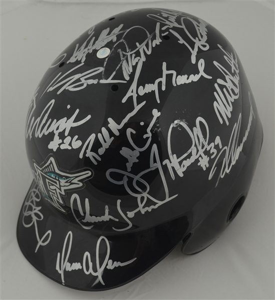 1993 Florida Marlins Inaugural Season Autographed Batting Helmet