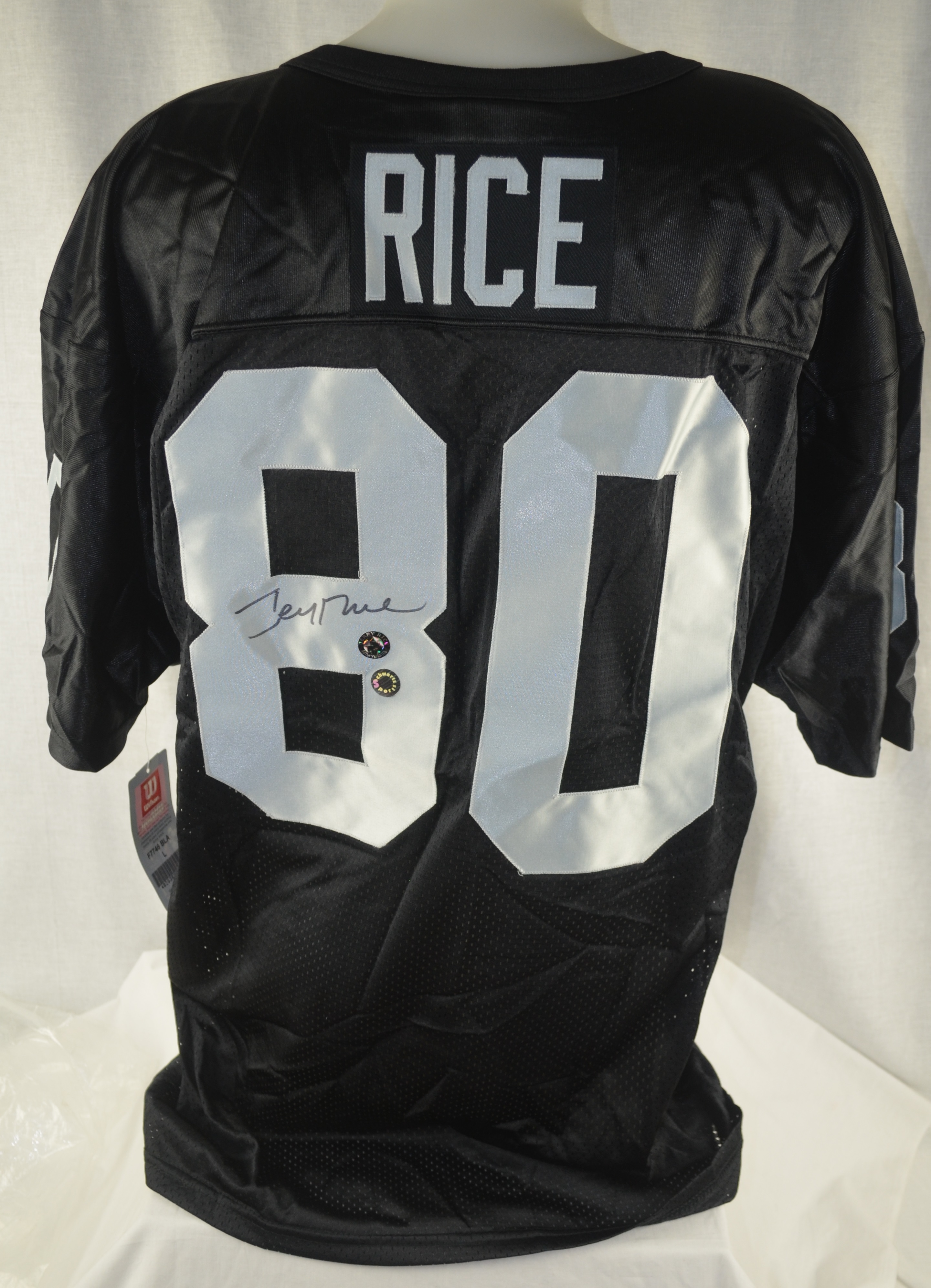 Jerry Rice autographed Jersey (Oakland Raiders) Rice Hologram