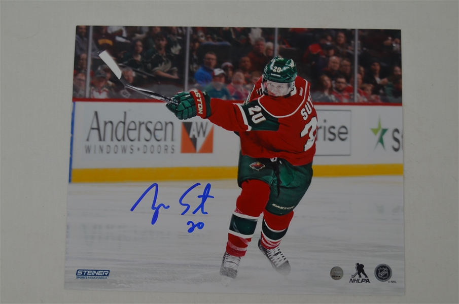 Ryan Suter Autographed Minnesota Wild 8x10 Photo w/Puck