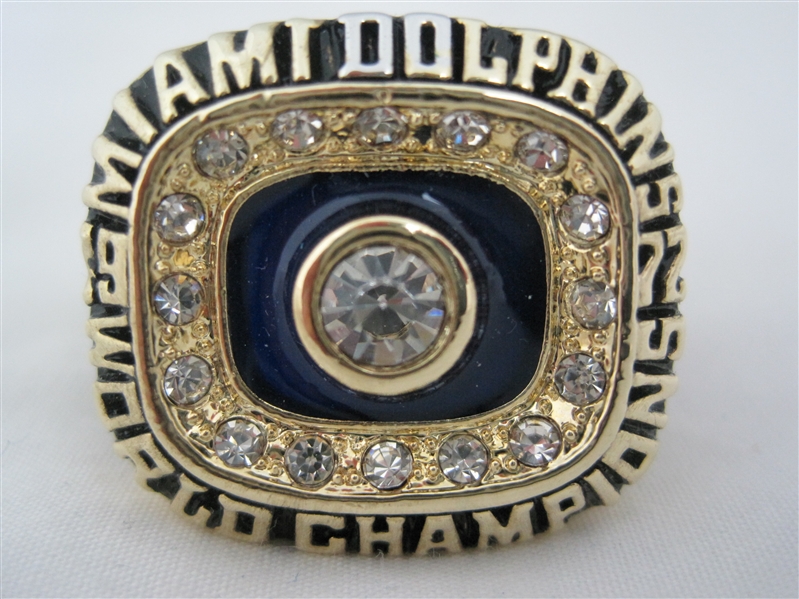 Jake Scott Miami Dolphins 1972 Super Bowl VII Replica Ring 