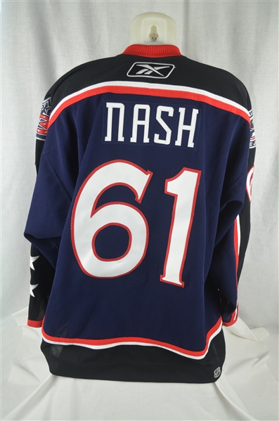 Rick Nash Columbus Blue Jackets Professional Model Jersey w/No Use