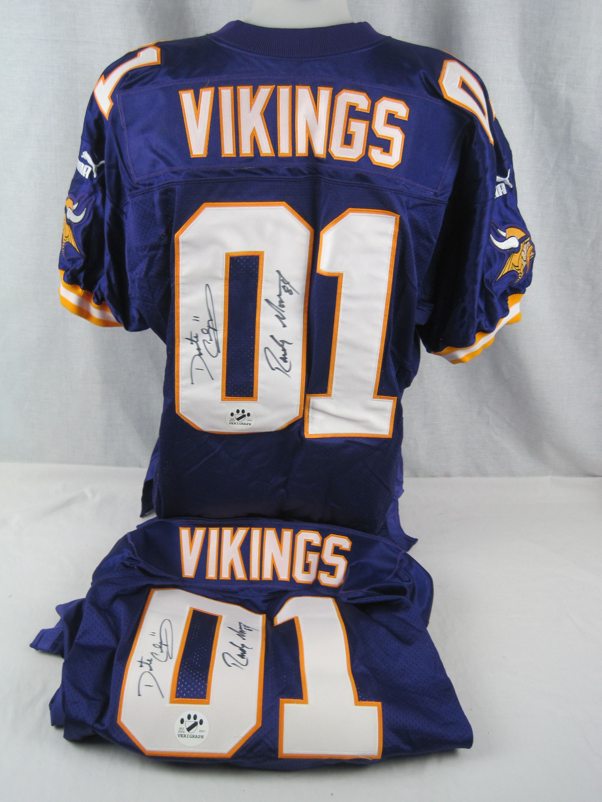 Lot Detail - Randy Moss & Daunte Culpepper Lot of 2 Dual Signed Vikings  Jerseys