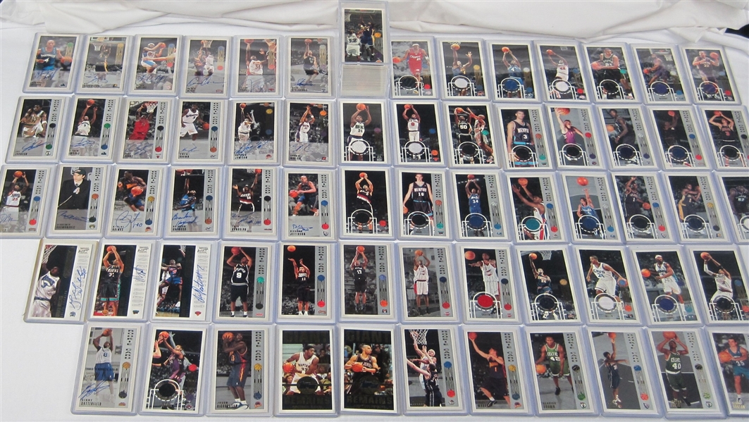 2000-01 Topps High Tops Basketball Card Set w/Auto & Game Used Cards Included