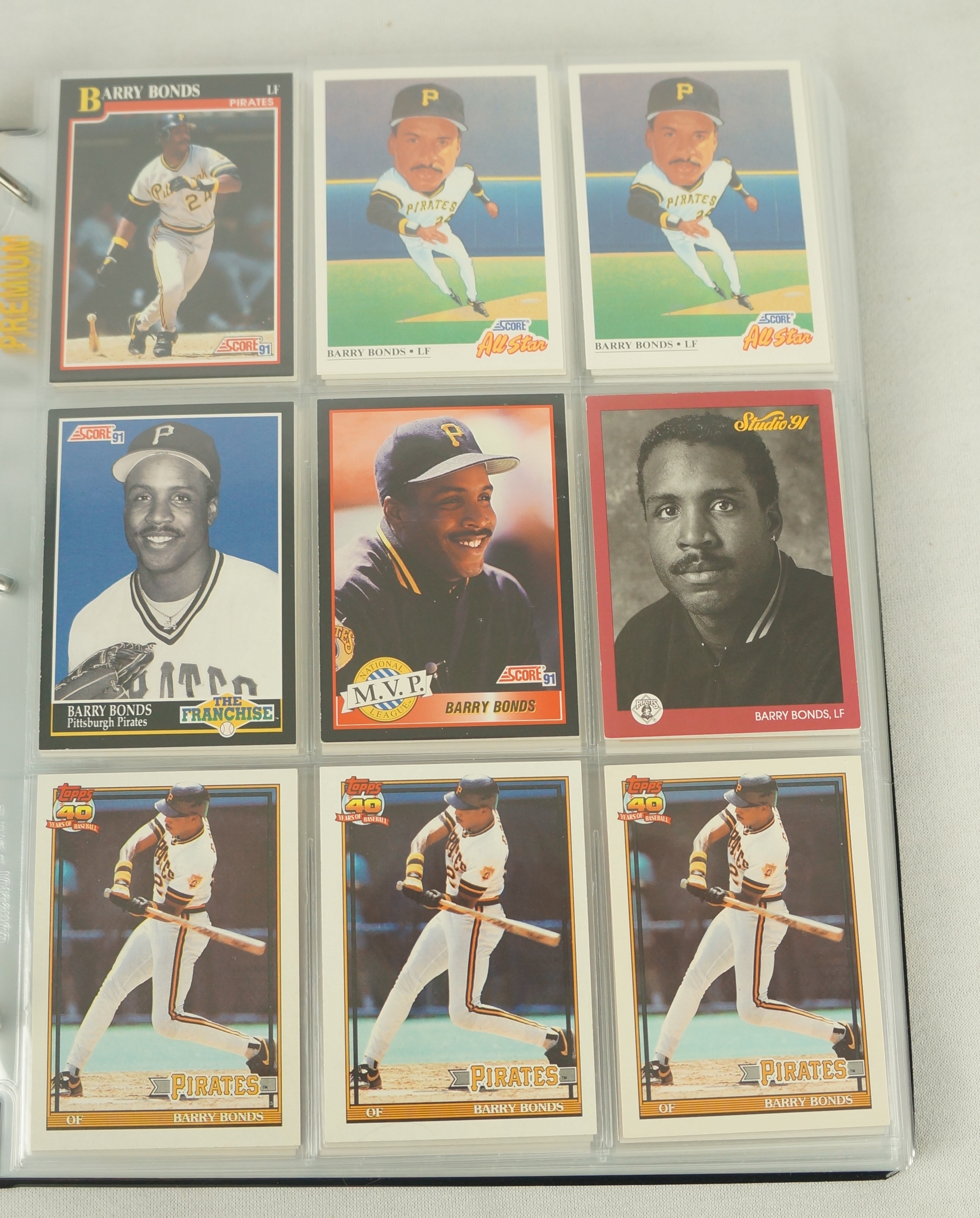 Lot Detail - Barry Bonds Card collection w/PSA Graded Rookies