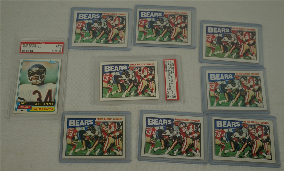 Walter Payton Football Card Collection