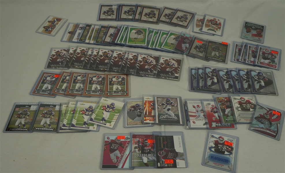 Adrian Peterson Rookie Football Card Collection