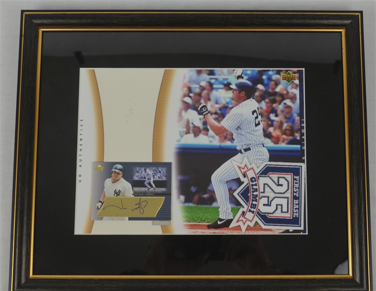 Jason Giambi Autographed & Framed UDA Display LE #64/300