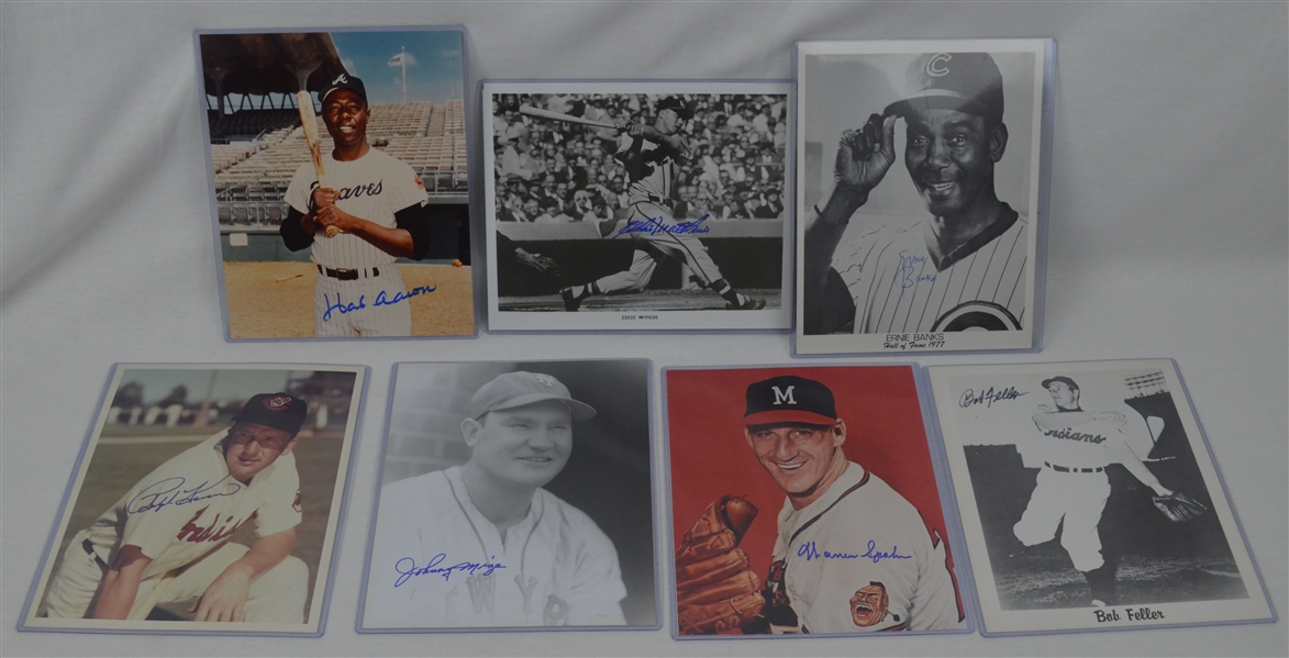 MLB Lot of 7 Autographed 8x10 Baseball Photos